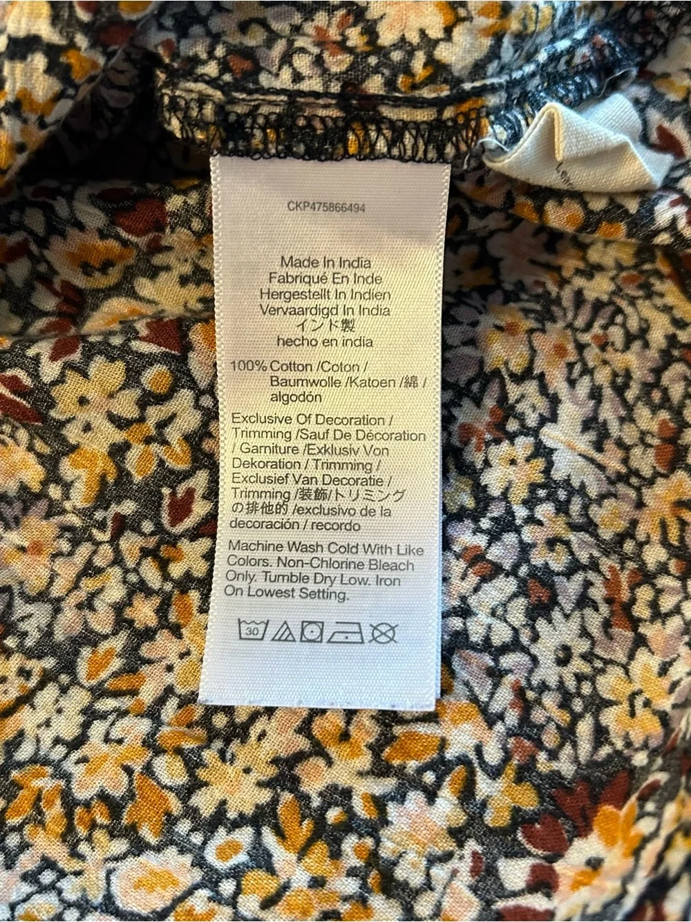 Madewell Lucie Floral Smocked top long puff sleeve square neck ruffles size 4
